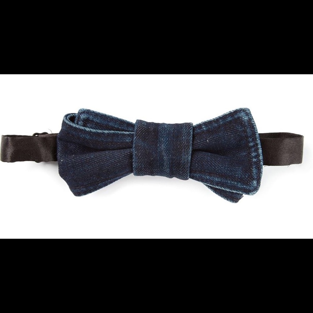 NWT! Fashion Authentic DIESEL Denim Bow Tie